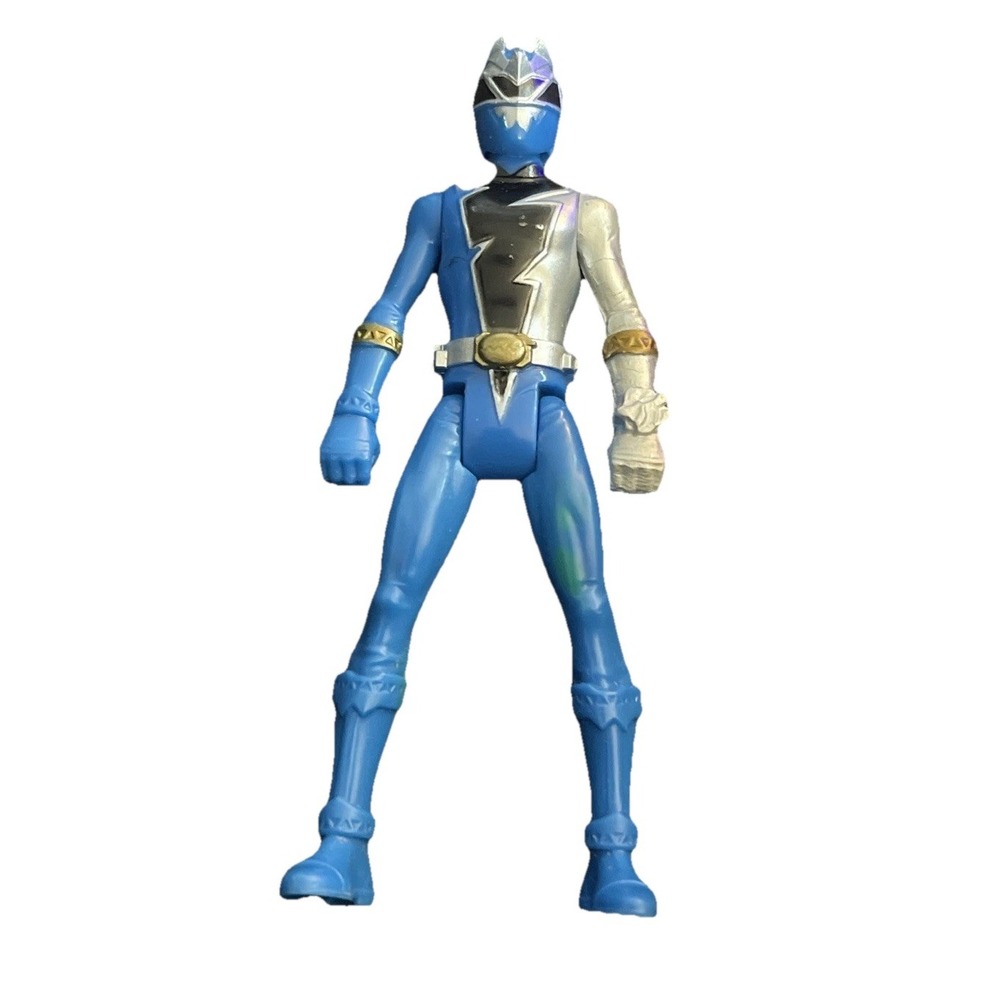 Power Rangers Dino Fury Blue Rip 'n Go Battle Rider Hasbro 2021 3.5"